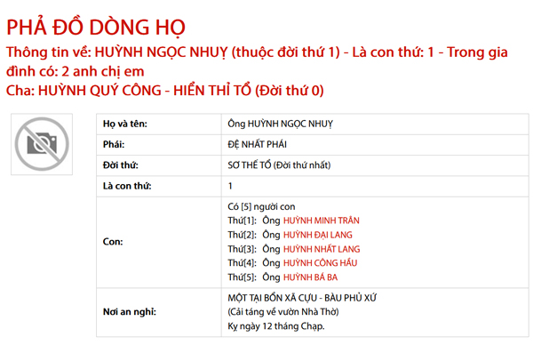 Thiết kế web gia phả online